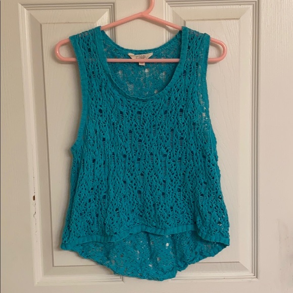 American Eagle Outfitters Other - 77kids by American Eagle Green Blue Sleeveless Crew Neck Sweater Size XL